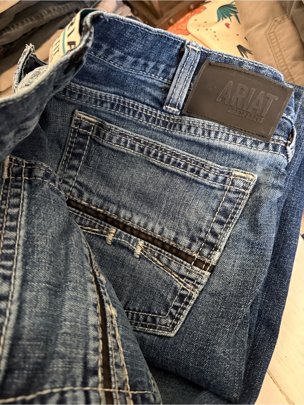Ariat Light Blue Slim Fit Straight Leg Jeans